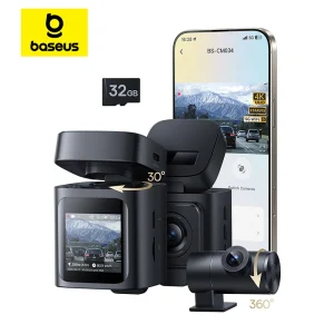 Baseus 4K Front & Rear Dash Cam with Night Vision
