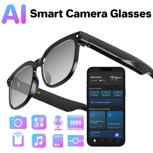 8MP Smart Camera Glasses with HD Video Recording with Real-Time Translation